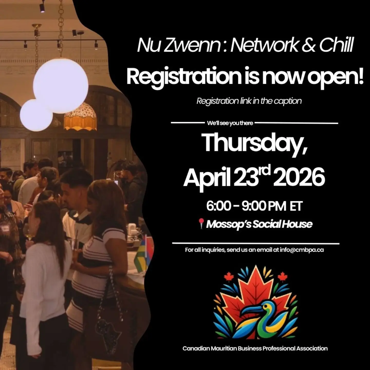 Nu Zwenn: Network & Chill event flyer